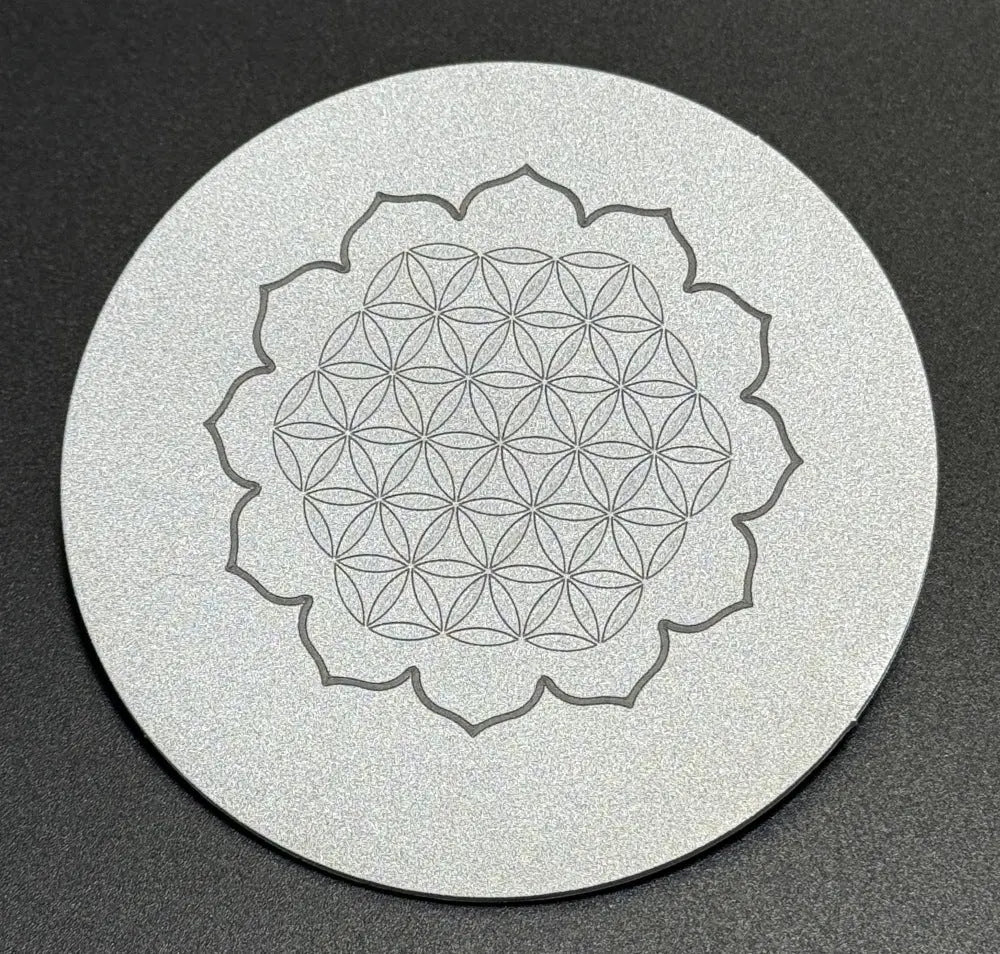 Fleur de Vie sur Aluminium Lux-Kimiya Ornement Inox