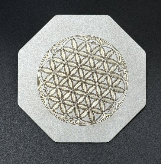 Fleur de Vie Ciselée Lux-Kimiya Ornement Inox