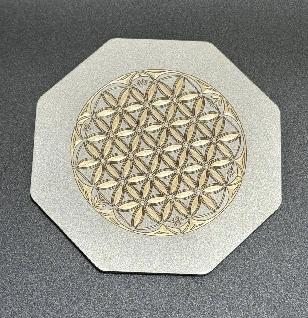 Fleur de Vie Ciselée Lux-Kimiya Ornement Inox