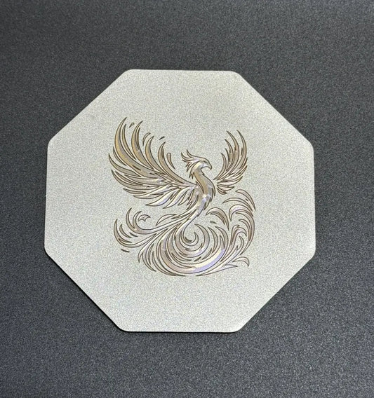 Phénix ciselé Or Lux-Kimiya Ornement Inox