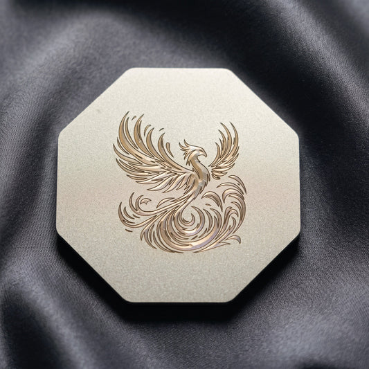 Phénix ciselé Or Lux-Kimiya Ornement Inox