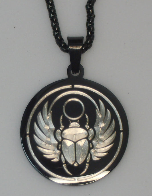 Scarabée Egyptien Or Ciselé